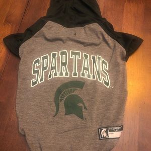 Michigan State Hooded Pet Shirt-Small to Medium